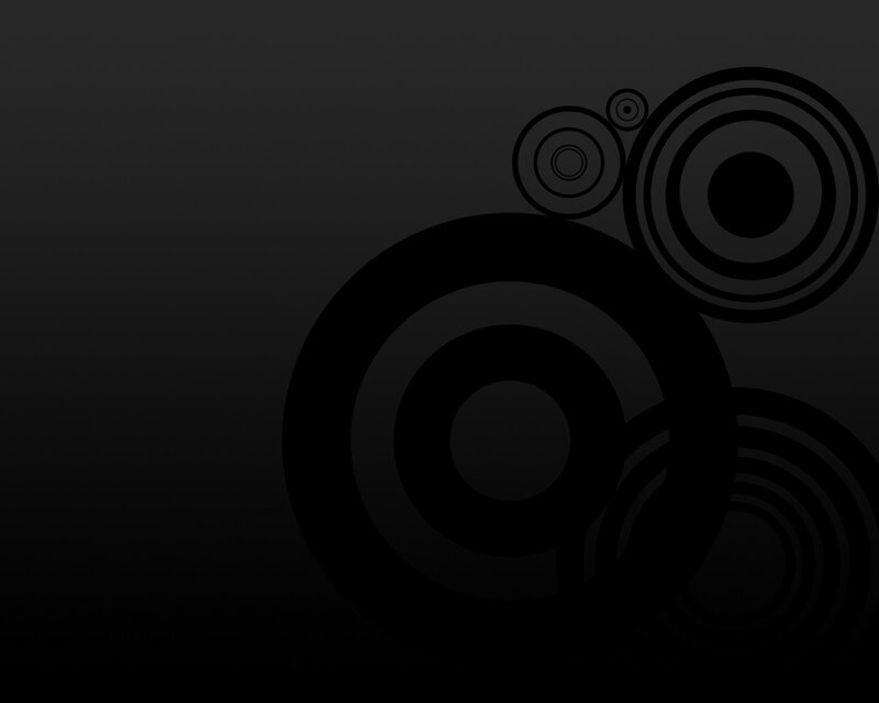 Abstract Circular Shapes — Black, Minimalist