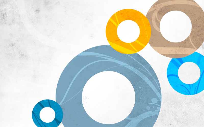 Abstract Circular Shapes — Blue, Calm, Circles