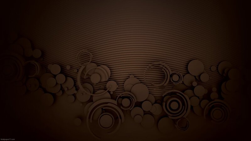 Abstract Circular Shapes — Brown