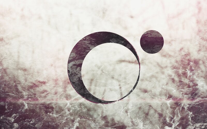 Abstract Circular Shapes — White, Textured