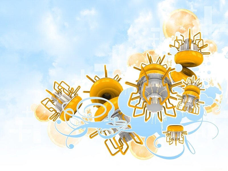abstract citrus design