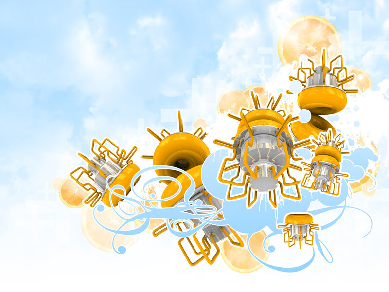 abstract citrus design