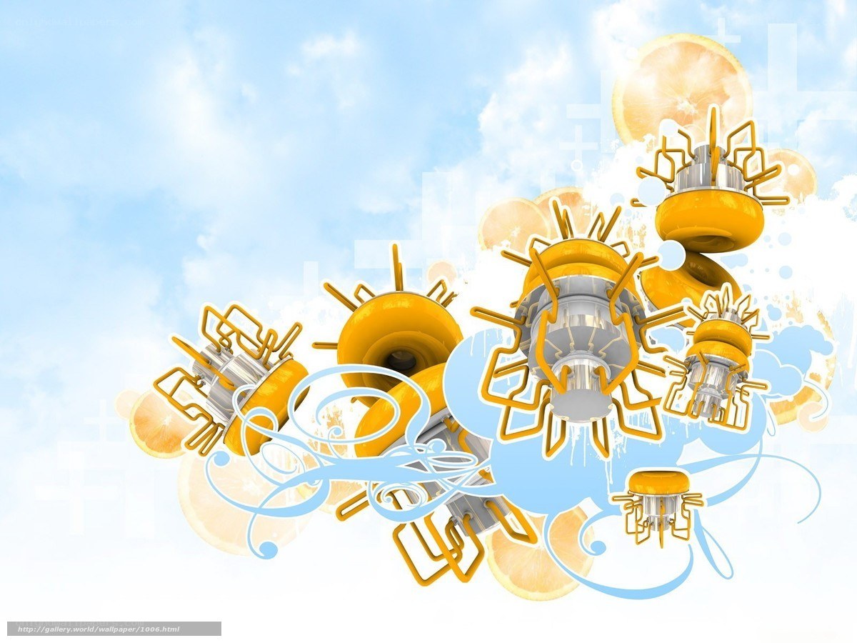 abstract citrus design