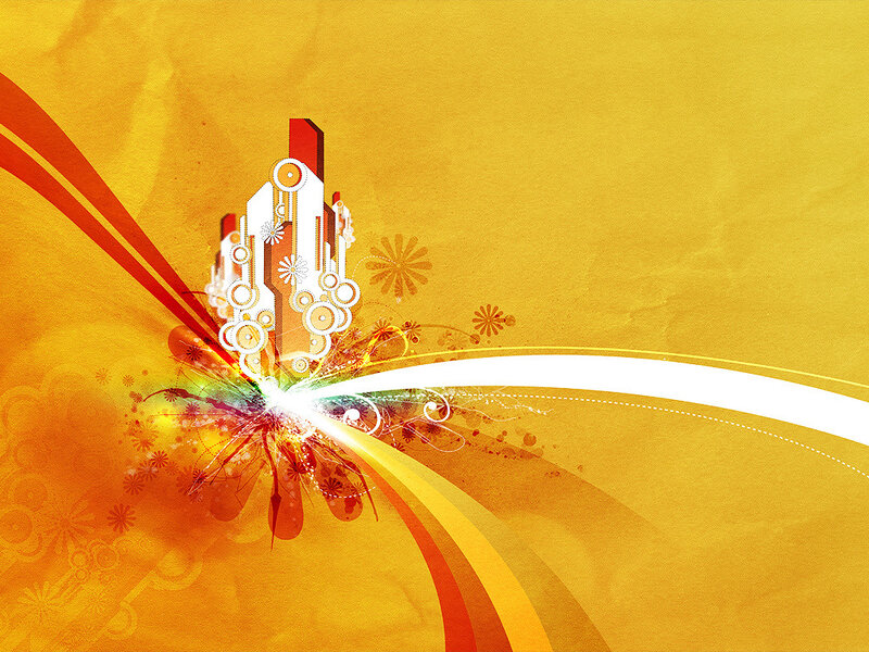 abstract city explosion design