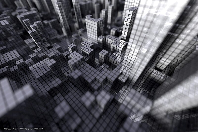 abstract city grid