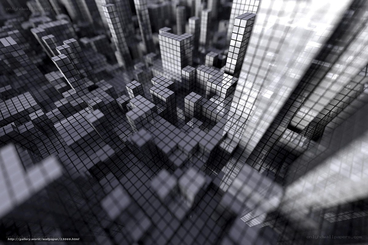 abstract city grid