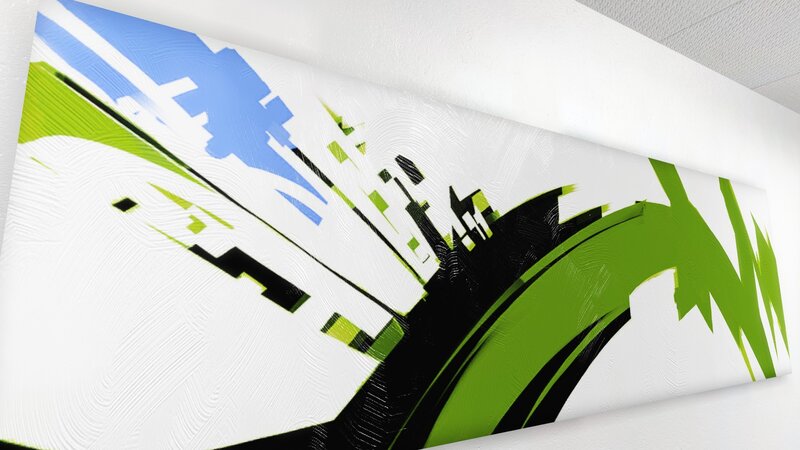abstract cityscape artwork