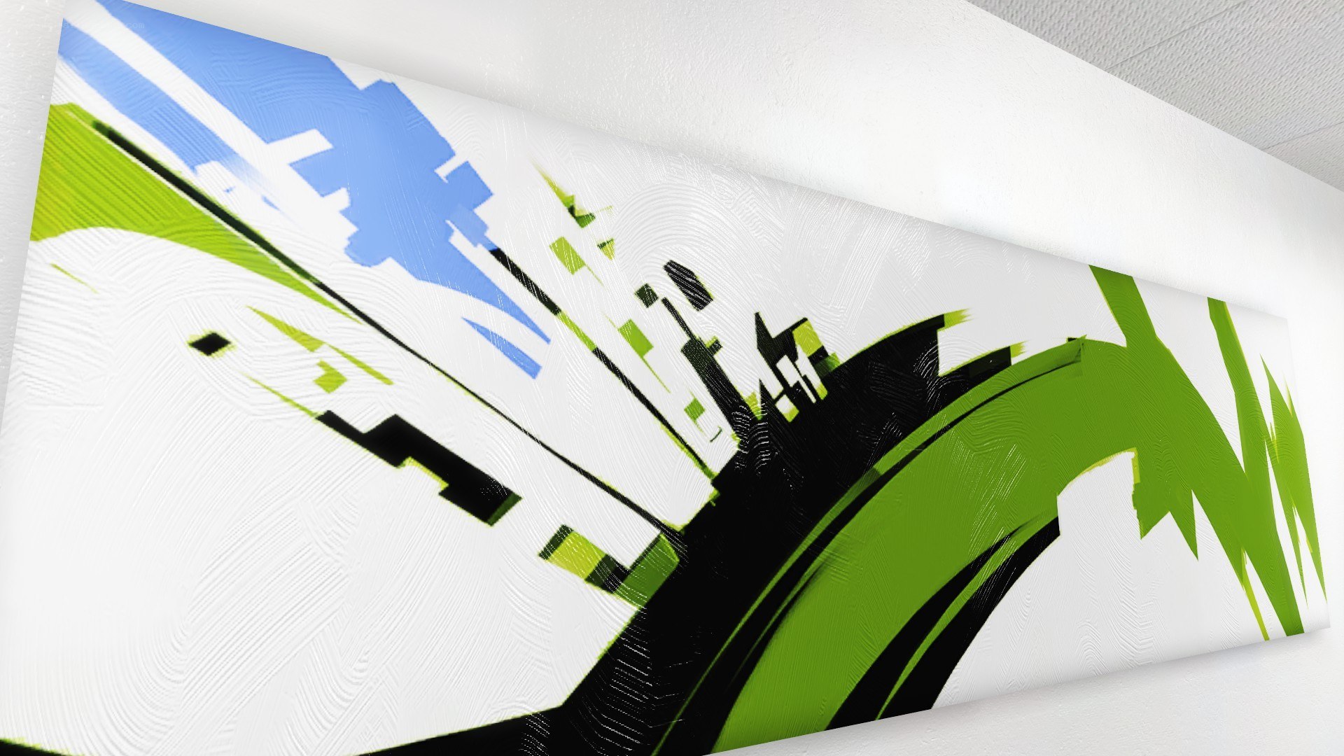 abstract cityscape artwork