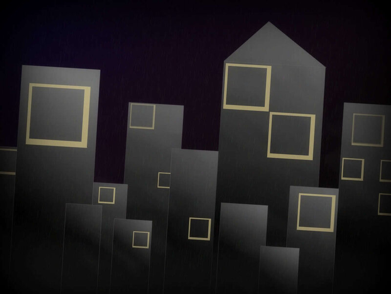 abstract cityscape at night