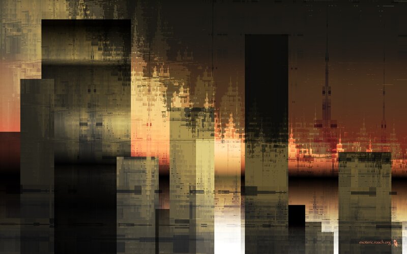Abstract Cityscape — Black