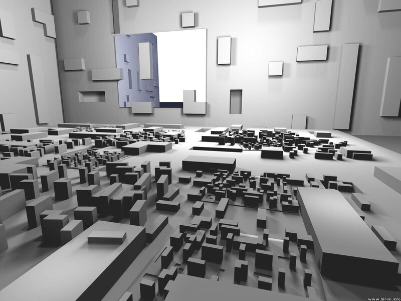 abstract cityscape model
