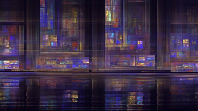 Abstract Cityscape Reflection