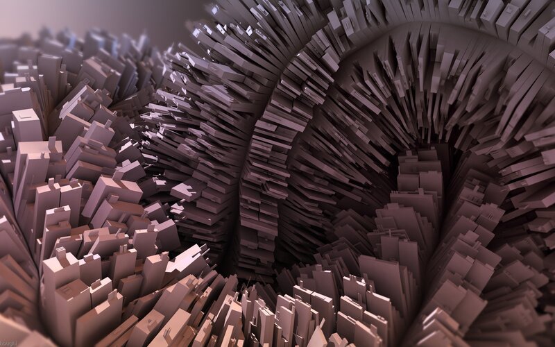 Abstract Cityscape Tunnel