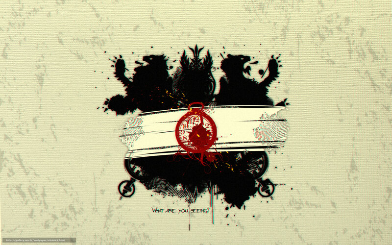 abstract clock and griffins design