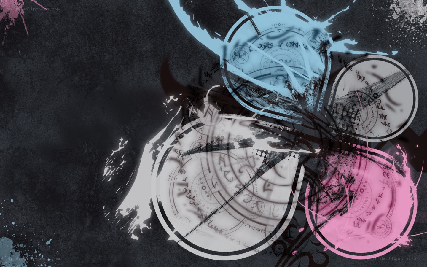 abstract clock collage art