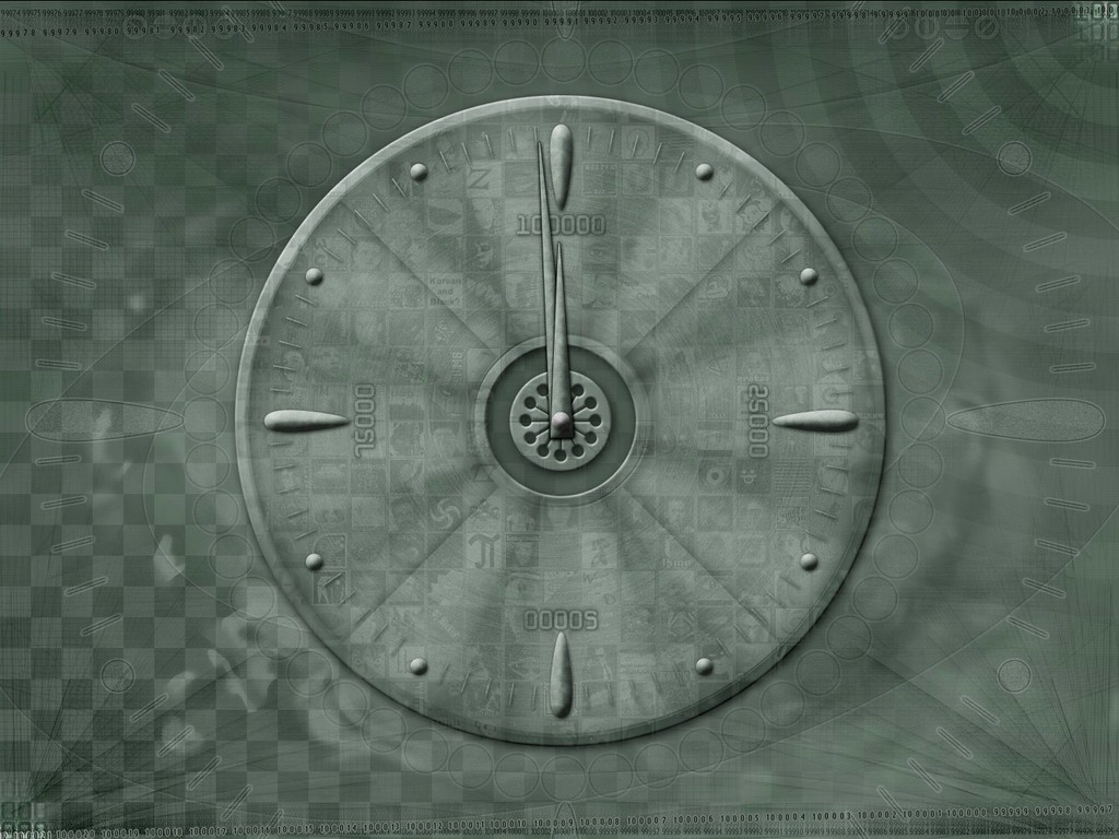 abstract clock design