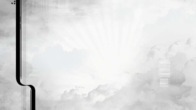 abstract cloud background with barcode