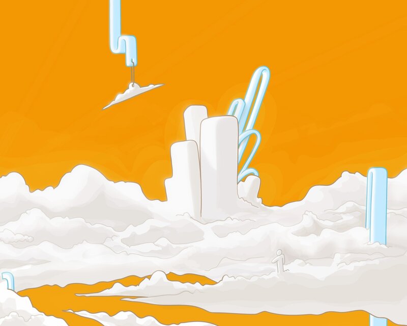 abstract cloud landscape