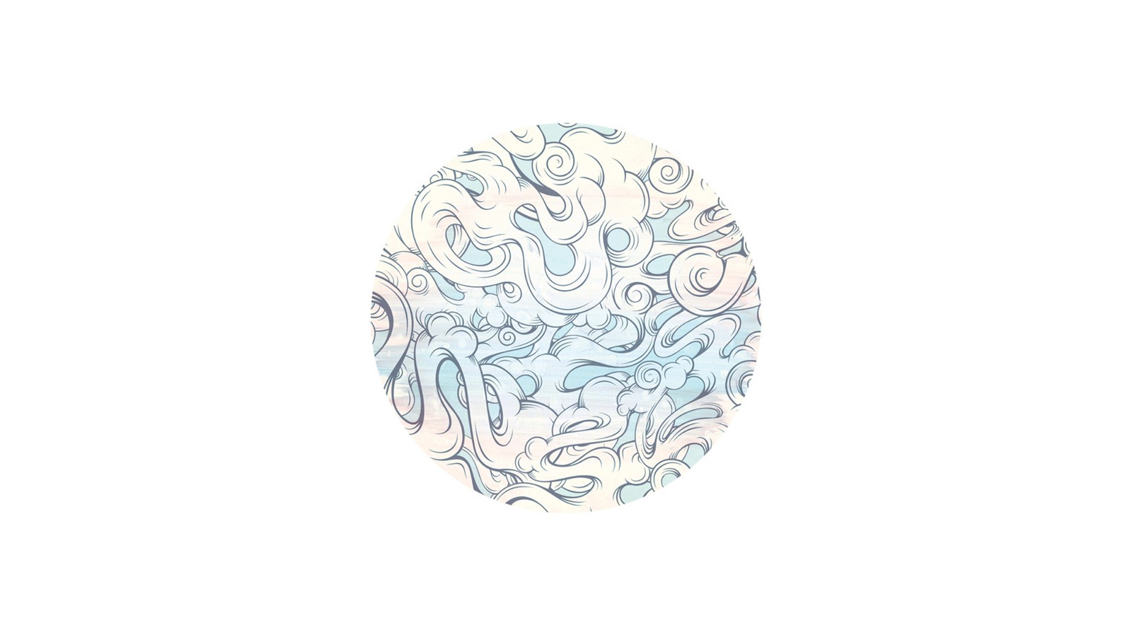 abstract cloud pattern design