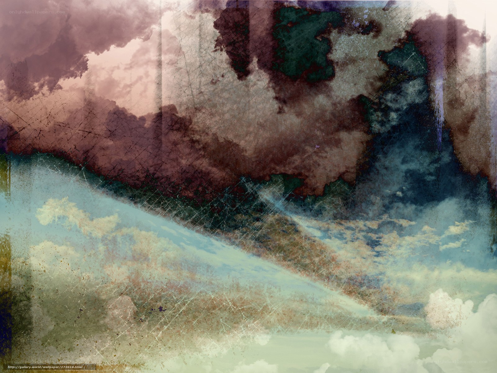 abstract cloudy sky art