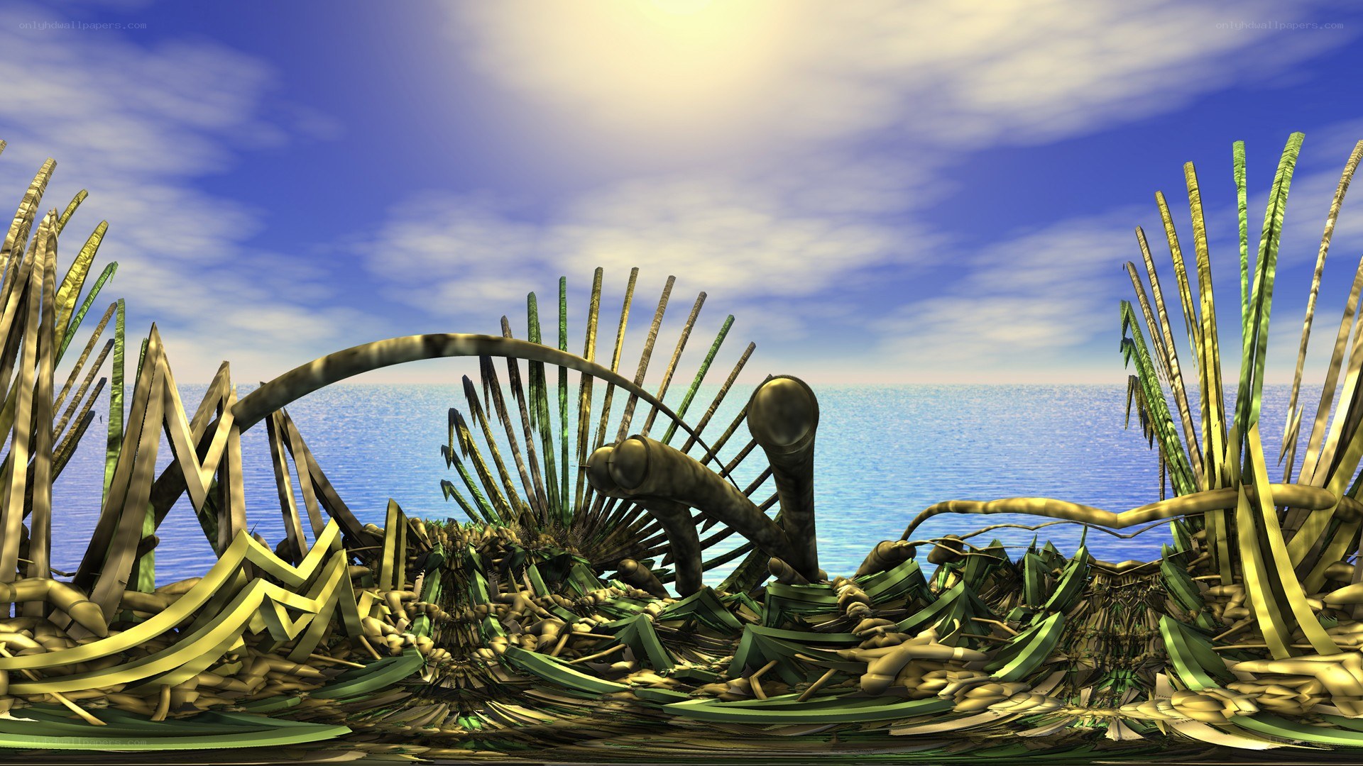 abstract coastal sculpture