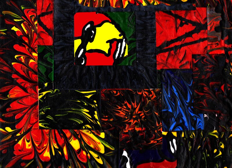 Abstract Collage Art