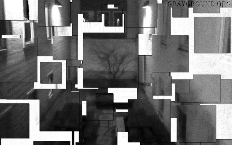 abstract collage of fragmented images