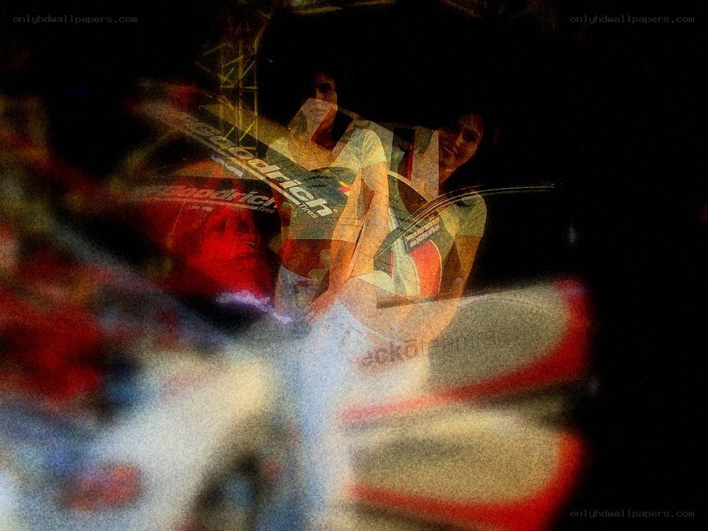 abstract collage with people and text