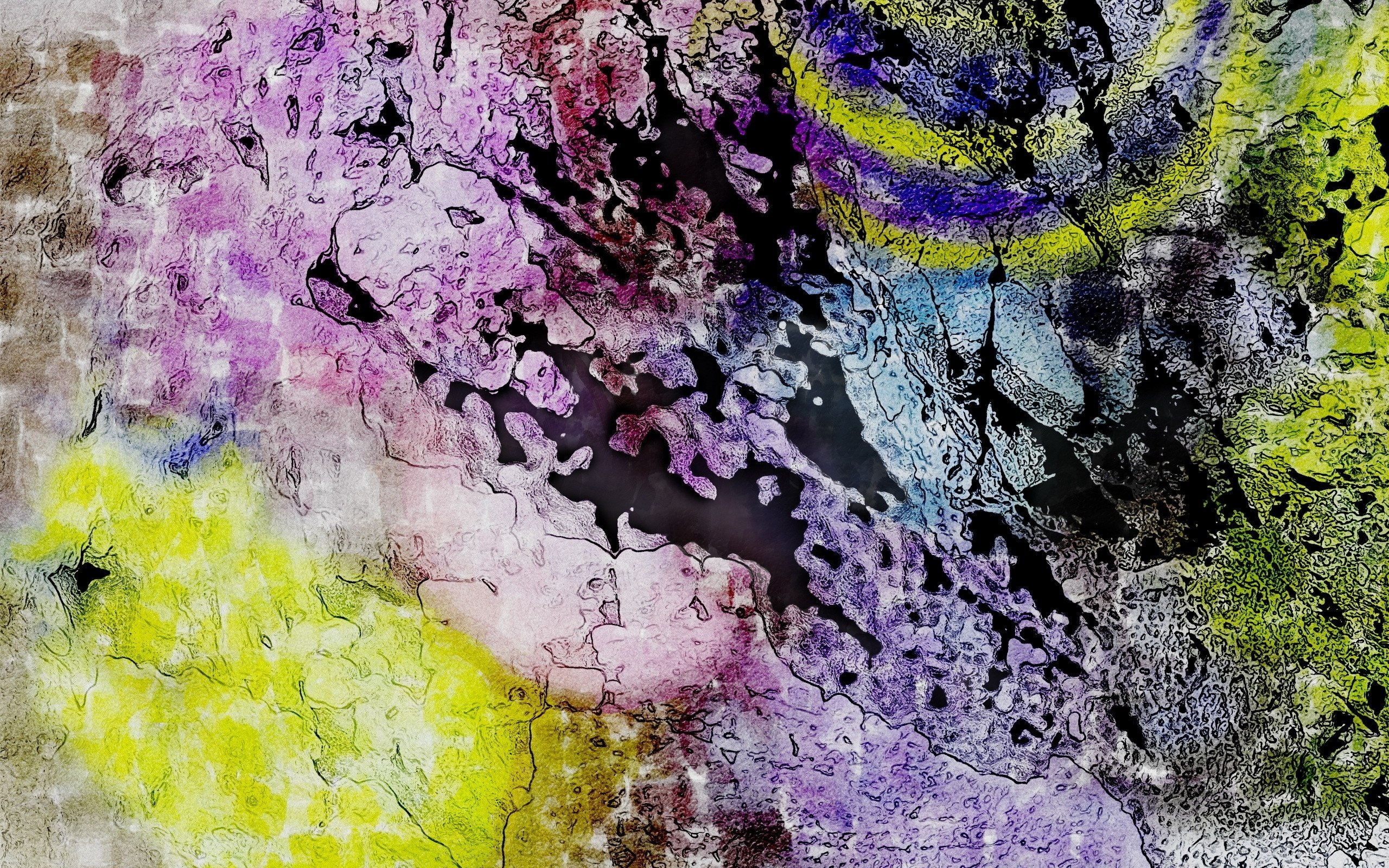 Abstract color blend artwork