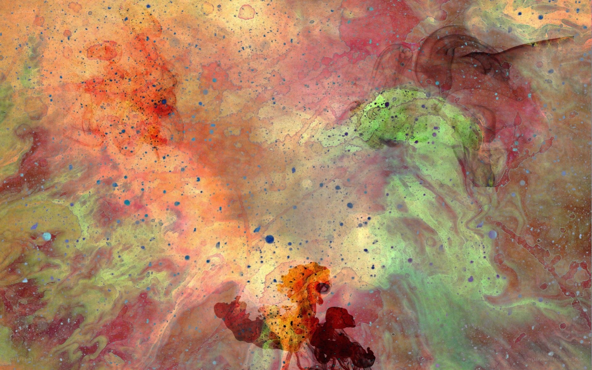 Abstract color blend artwork