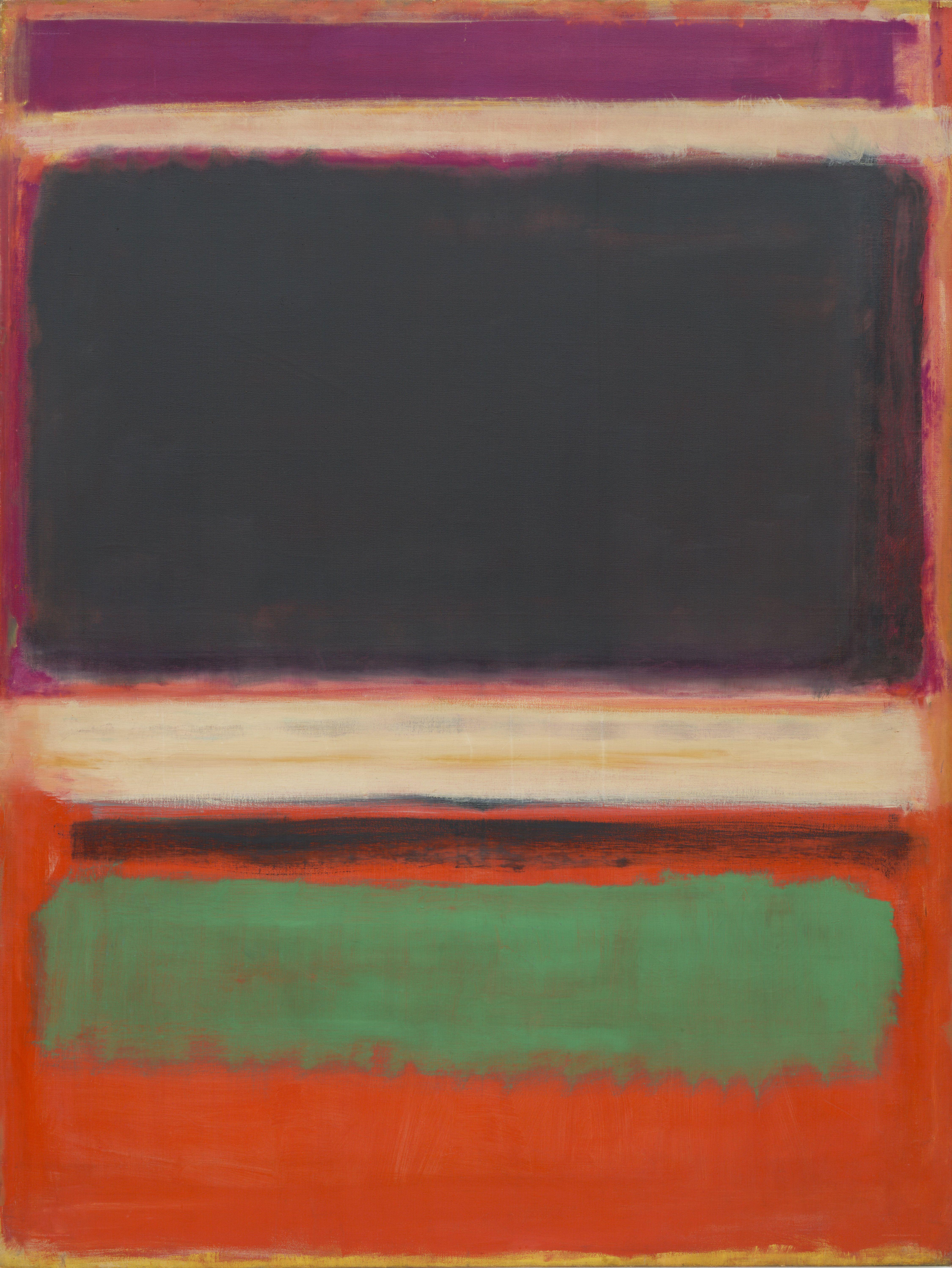 Abstract color block painting