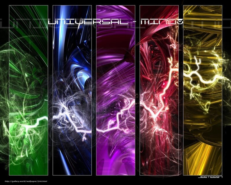 Abstract color energy panels