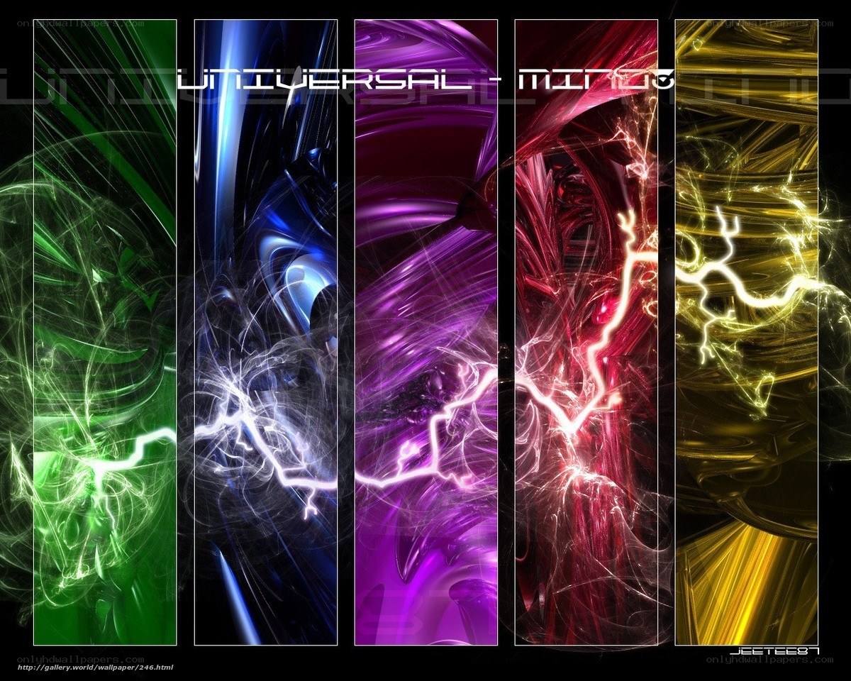 Abstract color energy panels