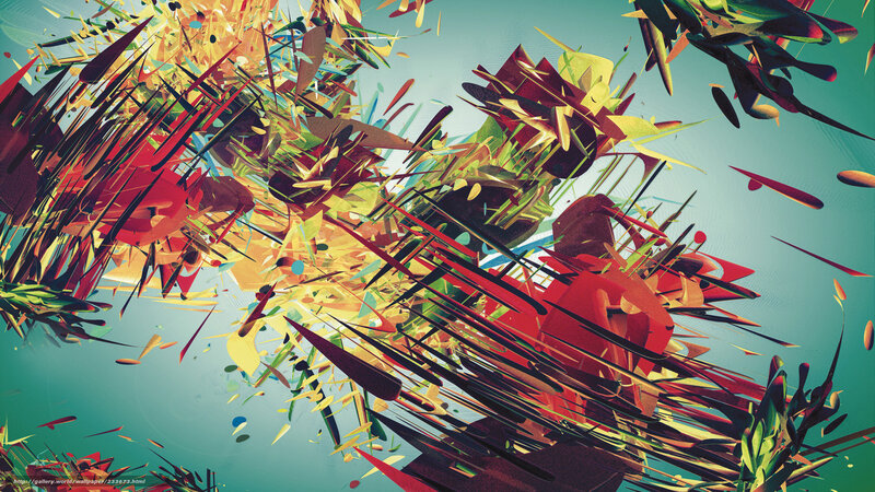 Abstract color explosion