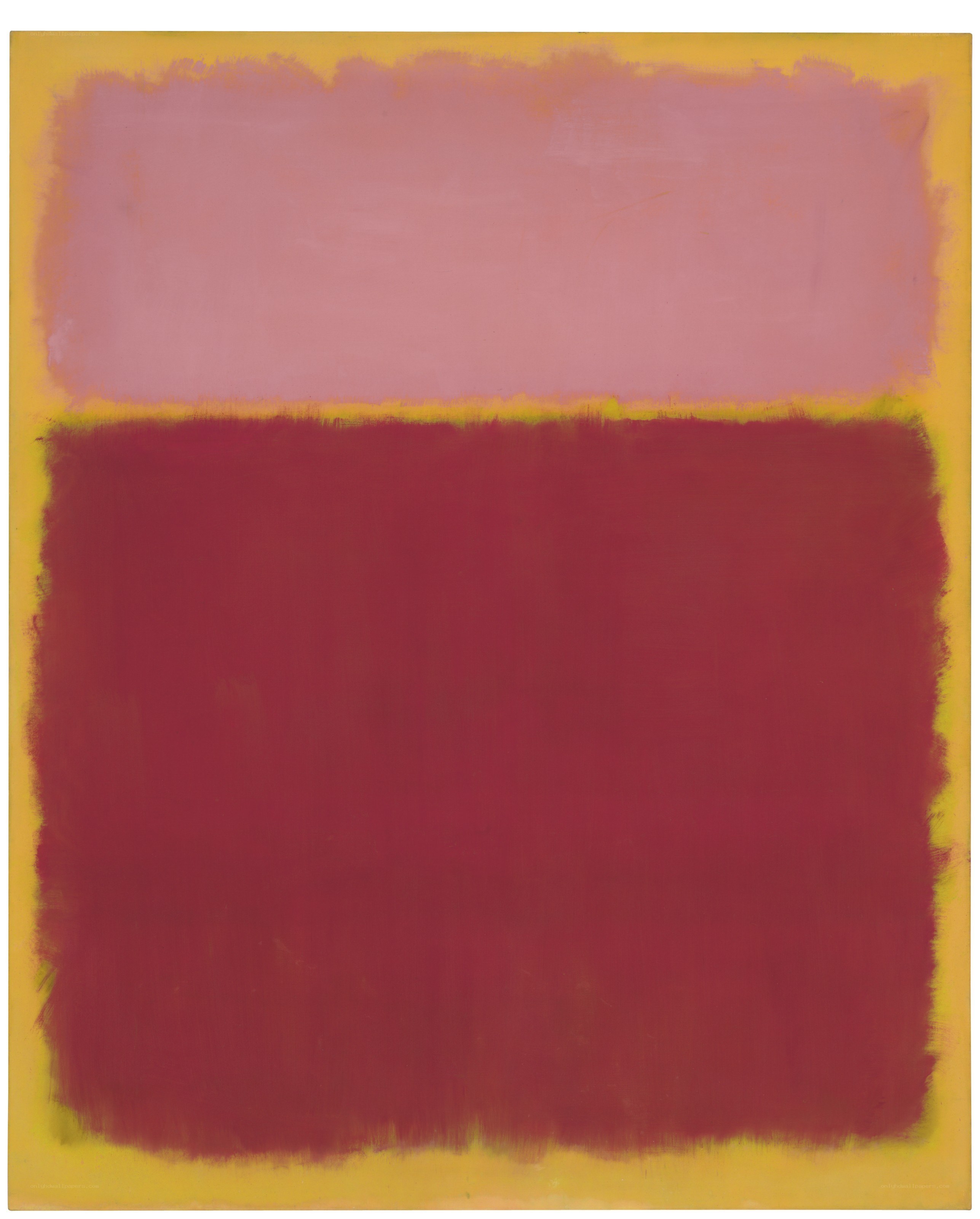 Abstract color field painting