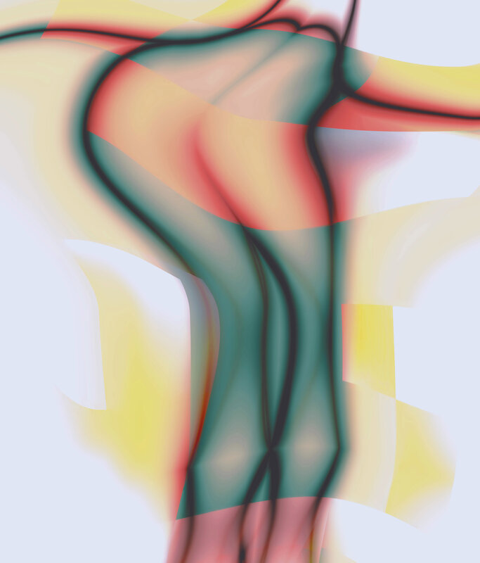 Abstract color flow art