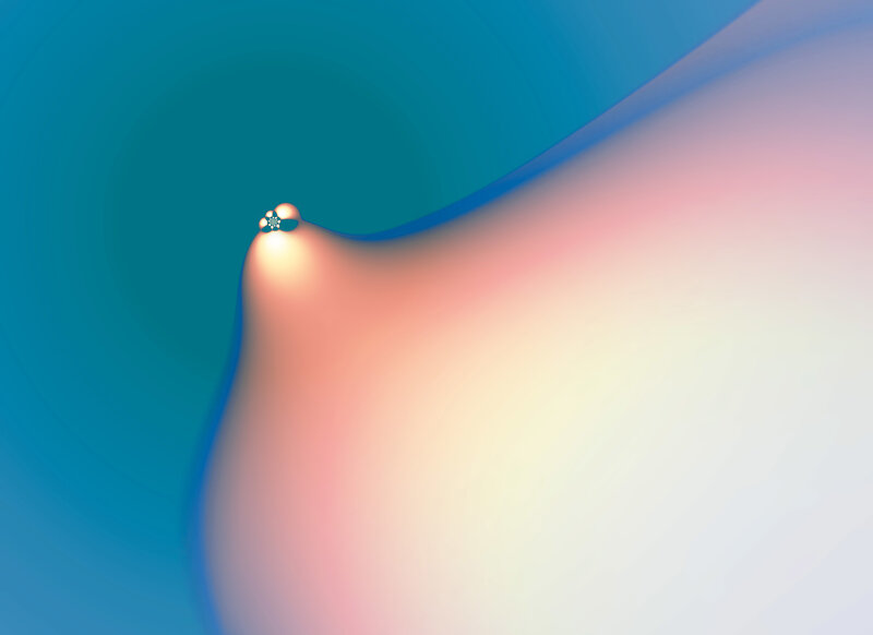 Abstract color gradient artwork