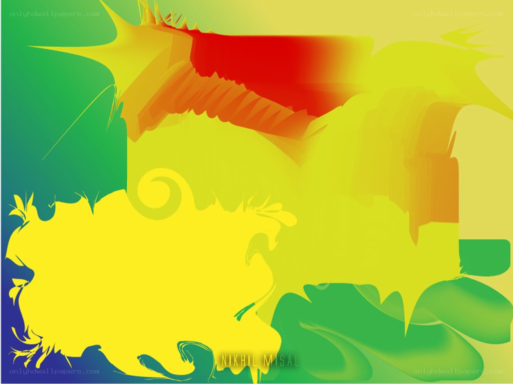 Abstract color gradient artwork