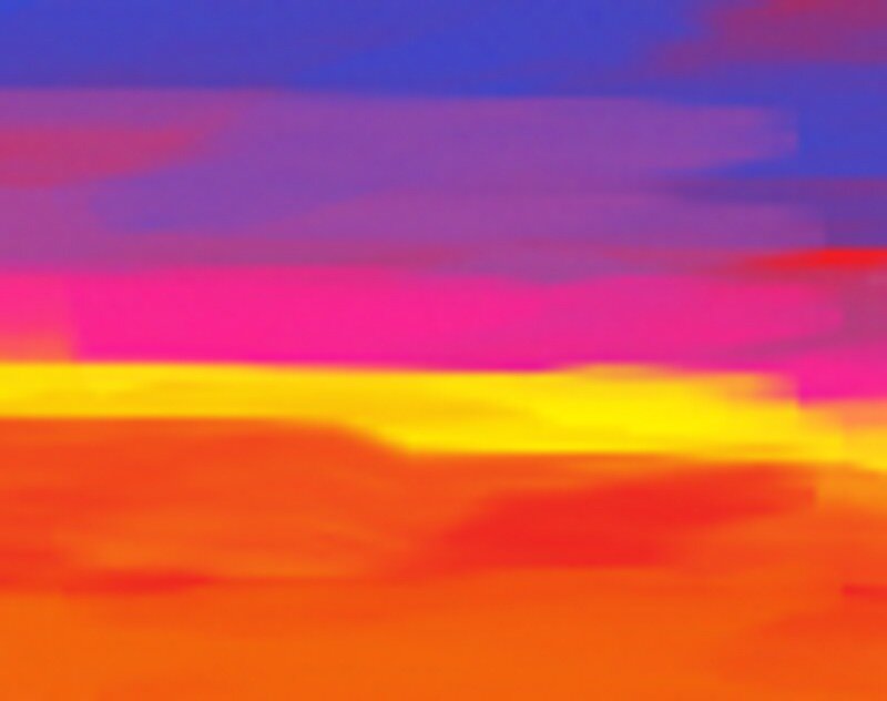 Abstract Color Gradient — Blue, Vibrant, Sunset