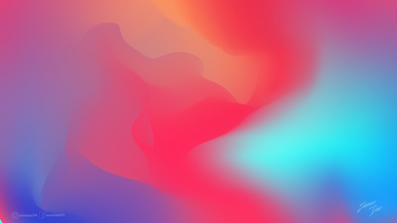 Abstract Color Gradient — Red, Calm, Digital Art