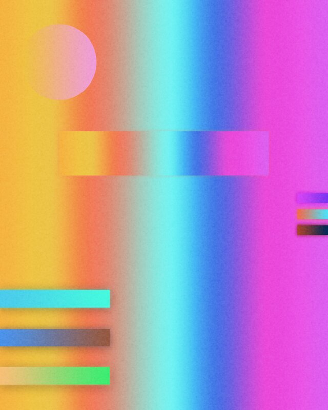 Abstract Color Gradient — Yellow, Vibrant, Circle