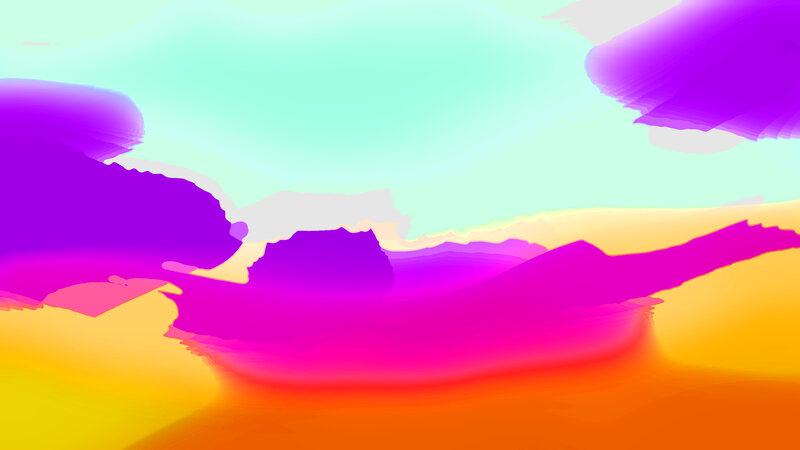Abstract Color Landscape