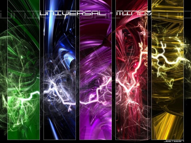 Abstract color panels with energy effects