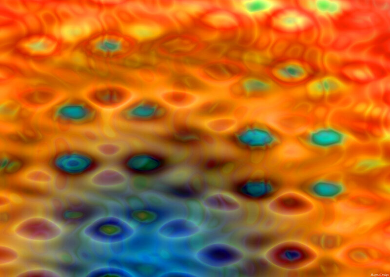 Abstract color pattern with circular shapes