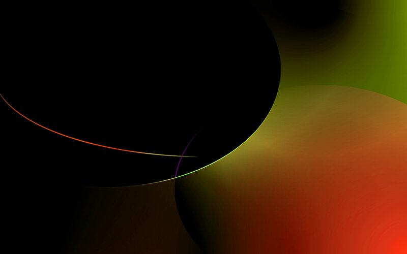 Abstract Color Shapes — Black