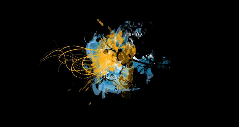 abstract color splash design