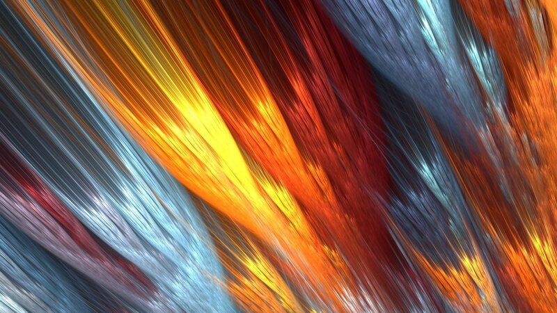 Abstract Color Streaks — Orange
