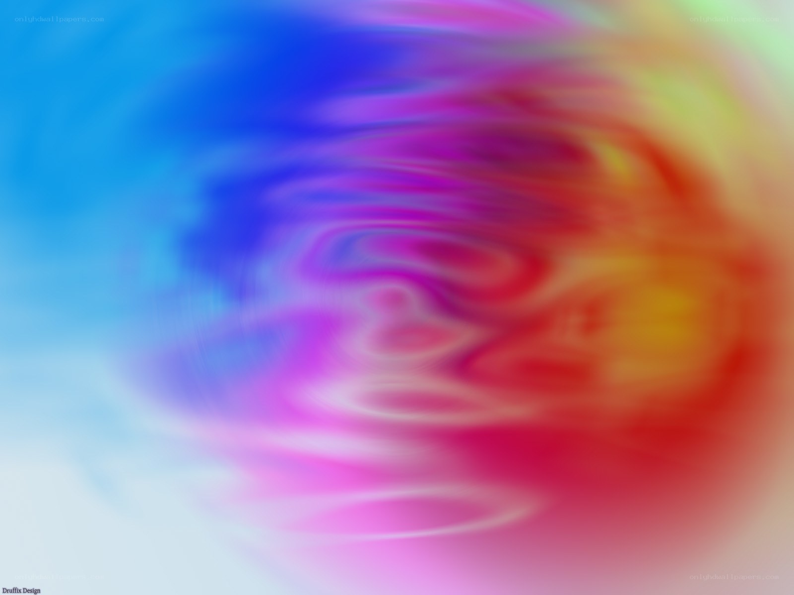 Abstract color swirl
