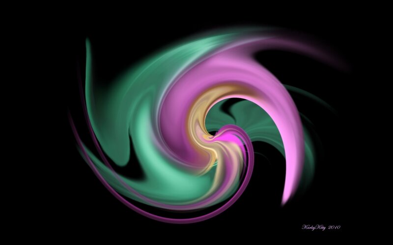 Abstract color swirl