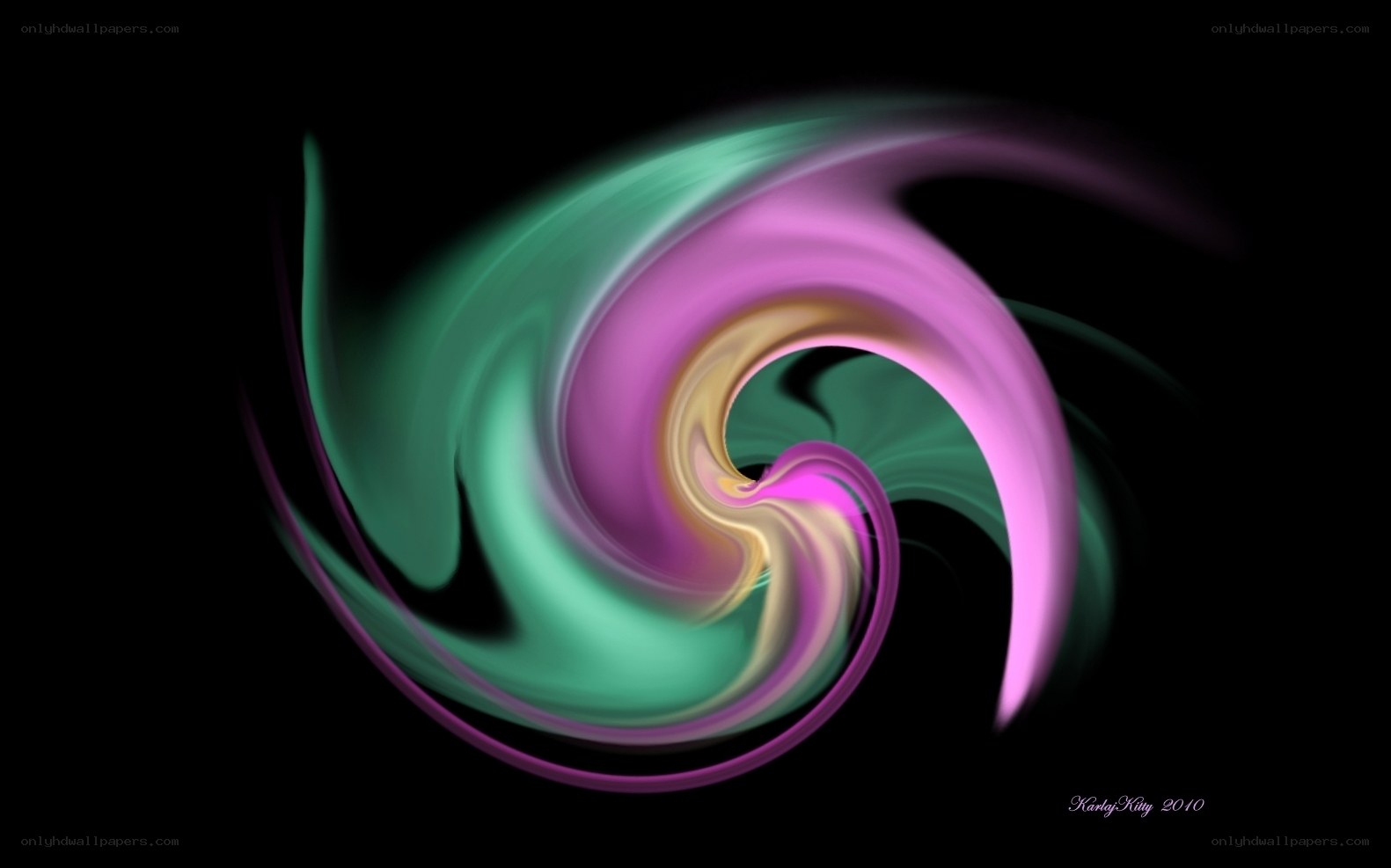 Abstract color swirl